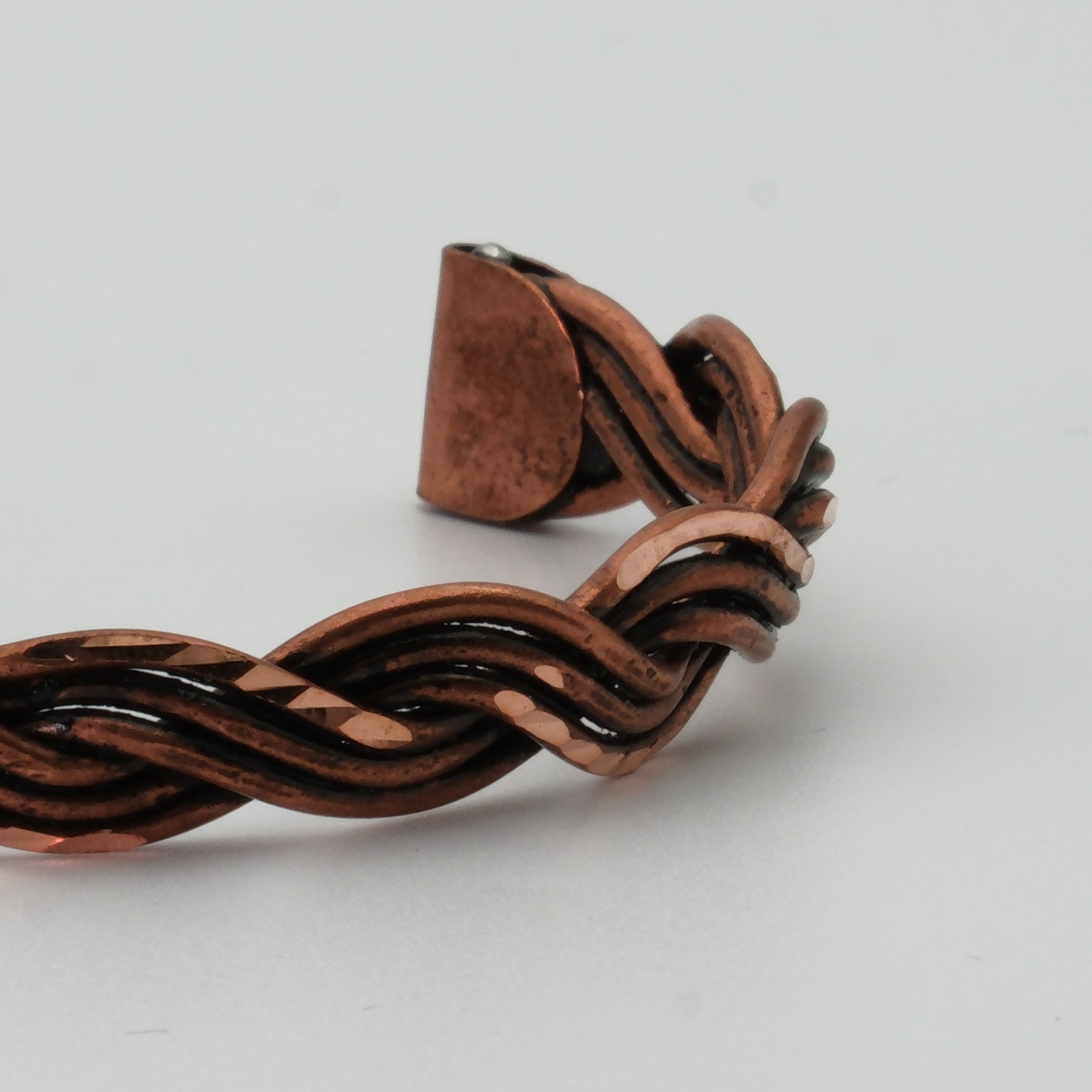 El Yapımı Motifli Saf Bakır Unisex Bileklik SPF-B-024