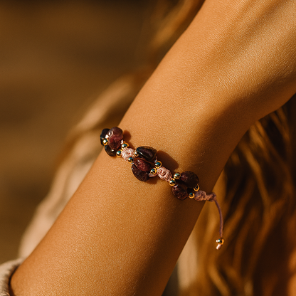 Tourmaline Macrame Natural Stone Bracelet SPF-A-073