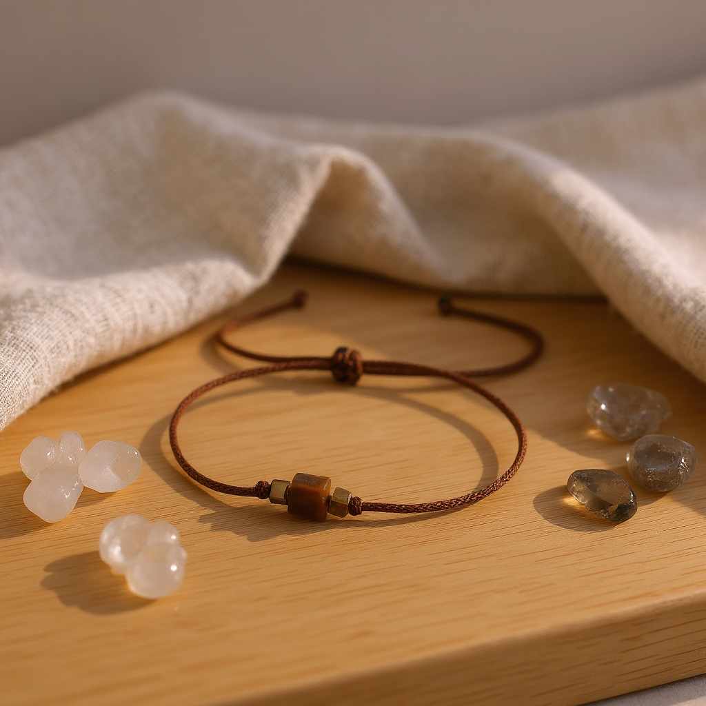 Küp Kaplan Gözü Sertifikalı Doğal Taş Bileklik SPF-A-083